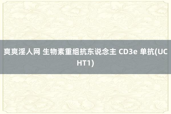 爽爽淫人网 生物素重组抗东说念主 CD3e 单抗(UCHT1)