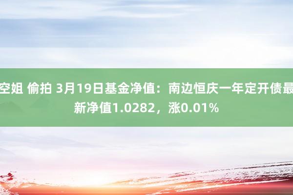 空姐 偷拍 3月19日基金净值：南边恒庆一年定开债最新净值1.0282，涨0.01%