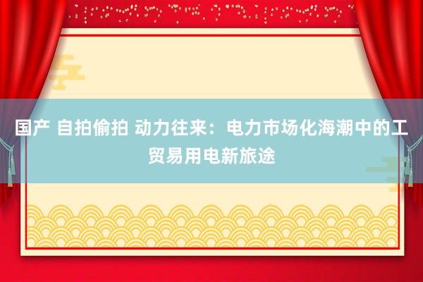 国产 自拍偷拍 动力往来：电力市场化海潮中的工贸易用电新旅途