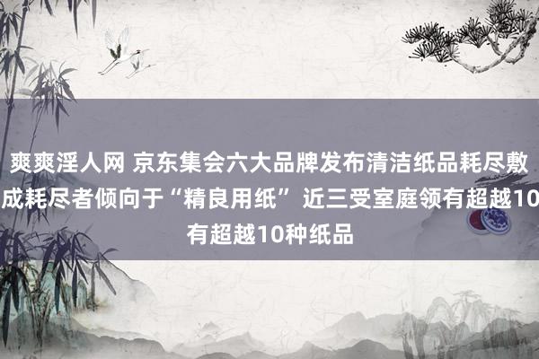 爽爽淫人网 京东集会六大品牌发布清洁纸品耗尽敷陈：七成耗尽者倾向于“精良用纸” 近三受室庭领有超越10种纸品