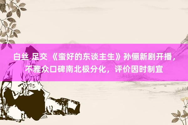 白丝 足交 《蛮好的东谈主生》孙俪新剧开播，不雅众口碑南北极分化，评价因时制宜