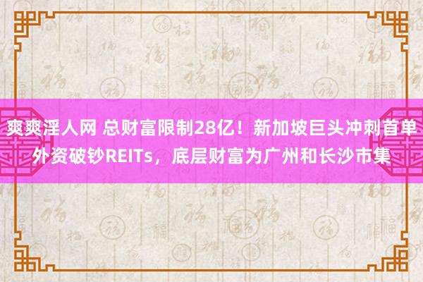 爽爽淫人网 总财富限制28亿！新加坡巨头冲刺首单外资破钞REITs，底层财富为广州和长沙市集