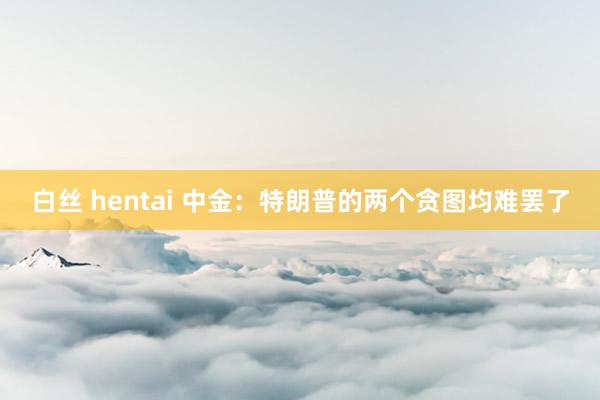 白丝 hentai 中金：特朗普的两个贪图均难罢了